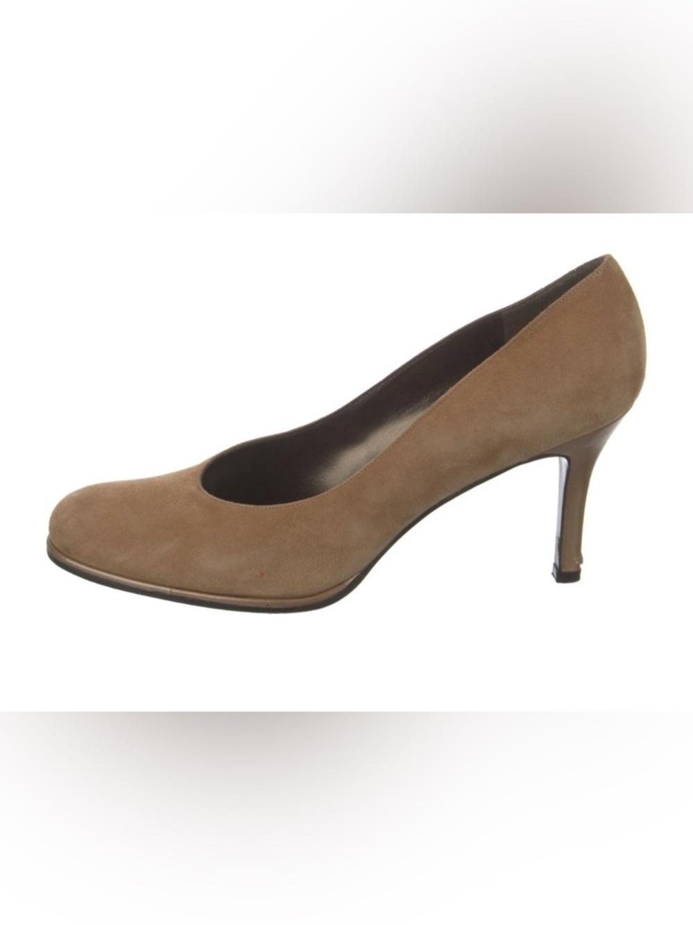 Stuart Weitzman Suede Pumps in Tan Camel